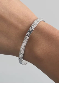 Raw Bracelet- Silver
