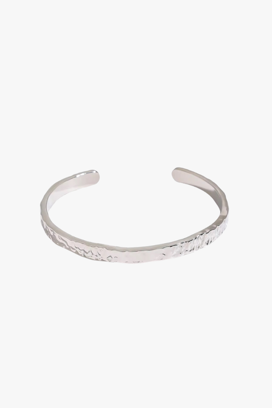 Raw Bangle Silver