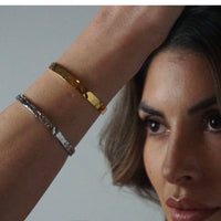 Raw Bracelet- Silver