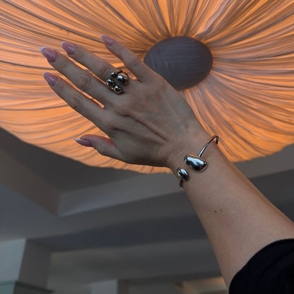 Sculpt Bangle Silver - KAYÉ