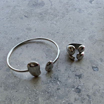 Sculpt Bangle Silver - KAYÉ